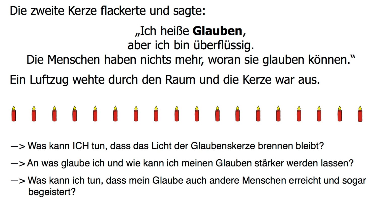 Adventsprojekt: die Kerze mit Namen 