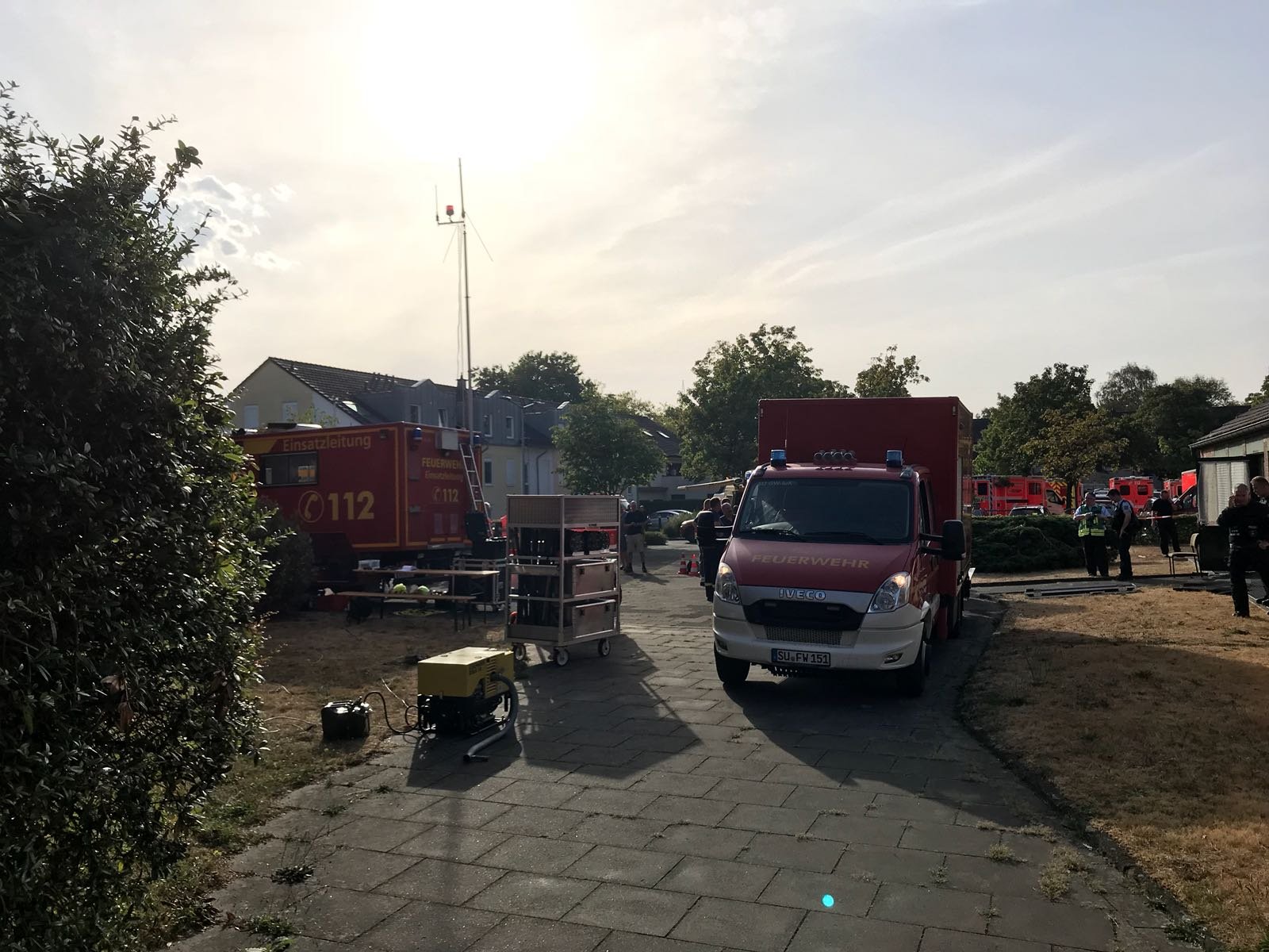 Einsatzfahrzeuge Adolph-Kolping-Platz (c) Dr. Marc Kerling