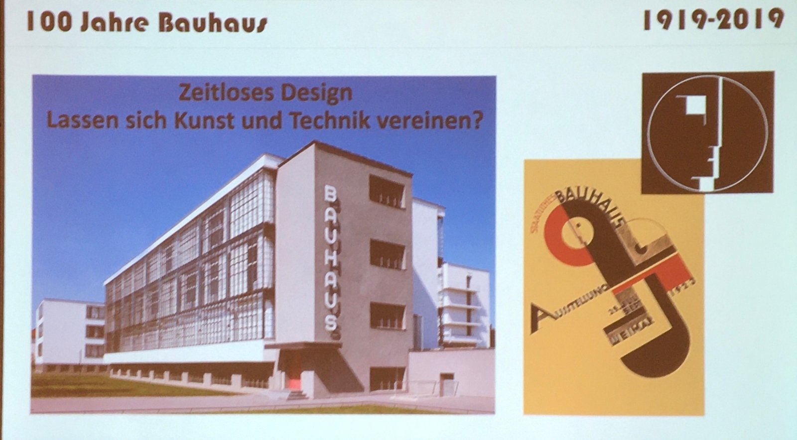 100 Jahre Bauhaus (c) Pfarrverein St. Mariä Namen