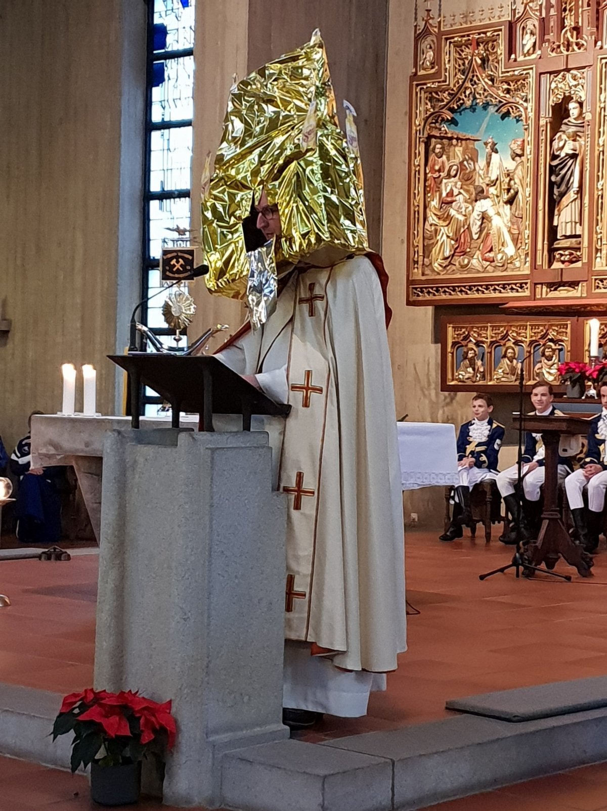 160 Jubi-Gottesdienst Diakon Kerling Predigt (c) Inge Moors