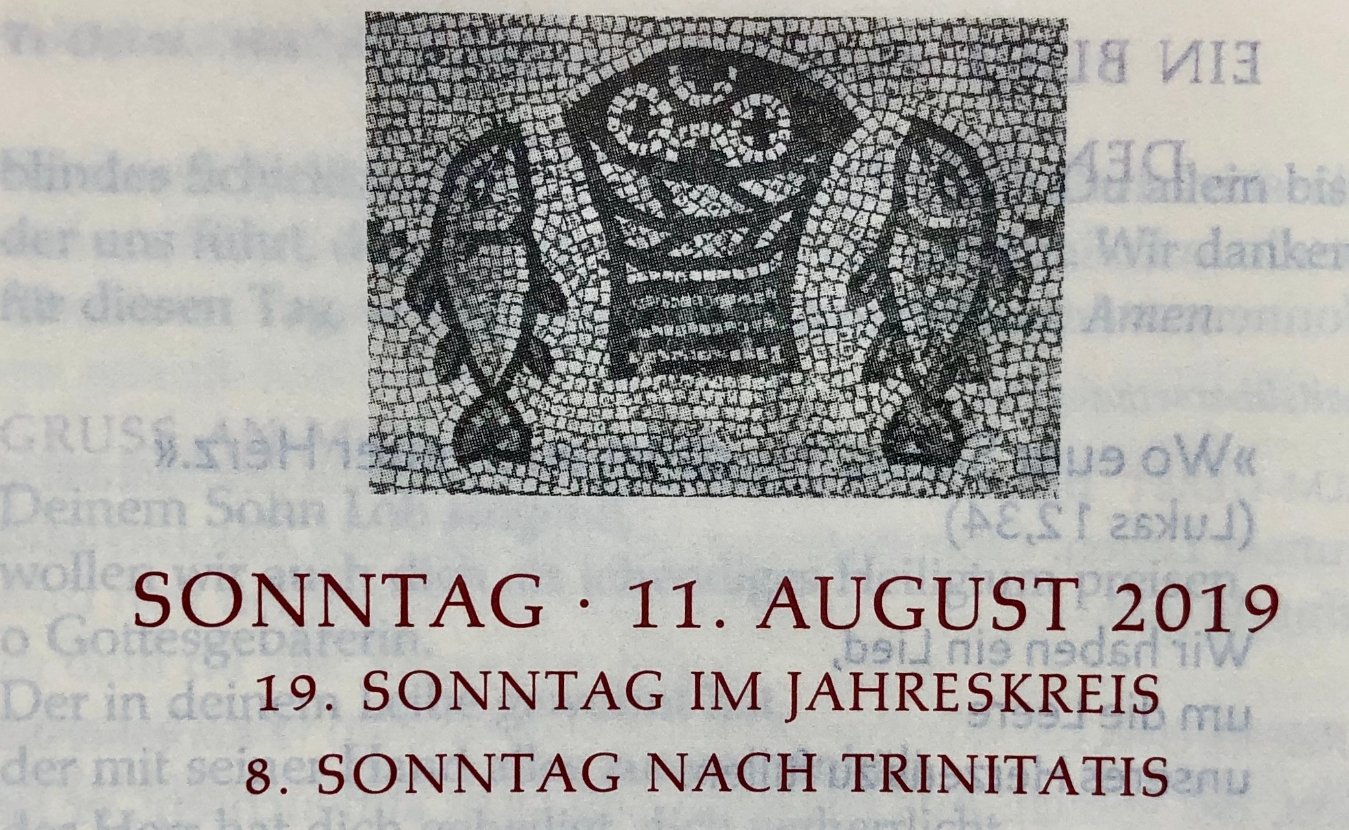 Zum Vorwort des 19. Sonntags im Jahreskreis (c) Gabi Pöge