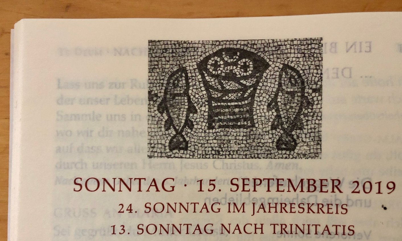 Bild zum Vorwort des 24. Sonntages (c) Gabi Pöge
