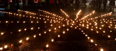 EineMillionSterne-Aktion auf dem Marktplatz (c) Gabi Pöge EineMillionSterne-Aktion auf dem Marktplatz 2019