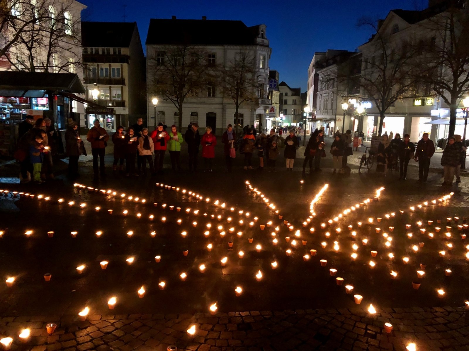 EineMillionSterne-Aktion auf dem Marktplatz (c) Gabi Pöge