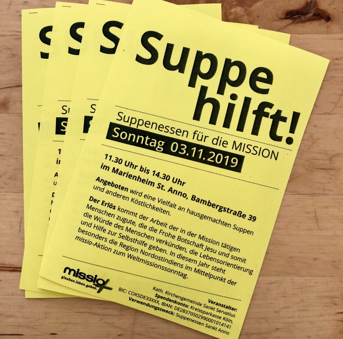 Flyer Suppenessen 2019 (c) Gabi Pöge