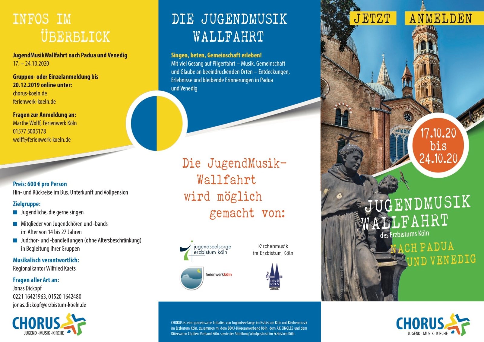 Flyer_JugendMusikWallfahrt_2020_1 (c) Erzbistum Köln