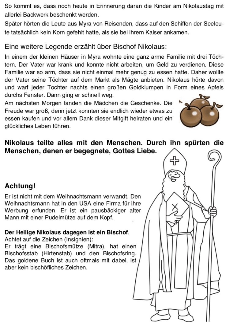 Handzettel Heiliger Nikolaus Rückseite (c) Gabi Pöge