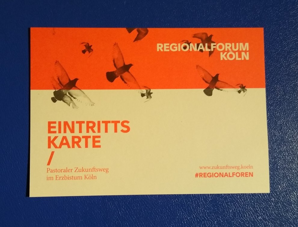 Eintrittskarte Regionalforum (c) Martina Sedlaczek