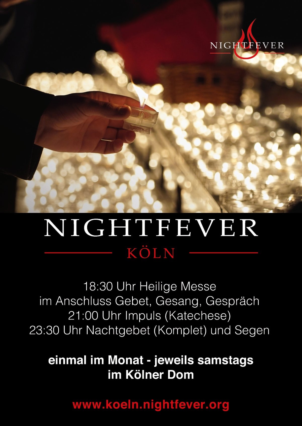 Night fever Flyer (c) Erzbistum Köln
