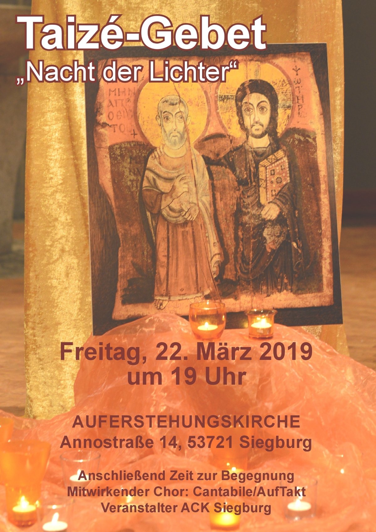 Plakat Taizé 2019 (c) ACK Siegburg