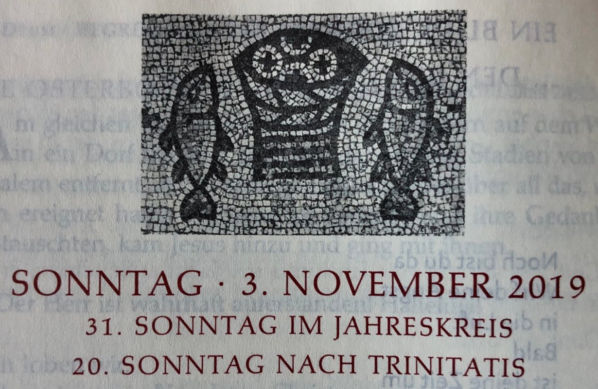 Vorwort 31. Sonntag 2019 (c) Gabi Pöge