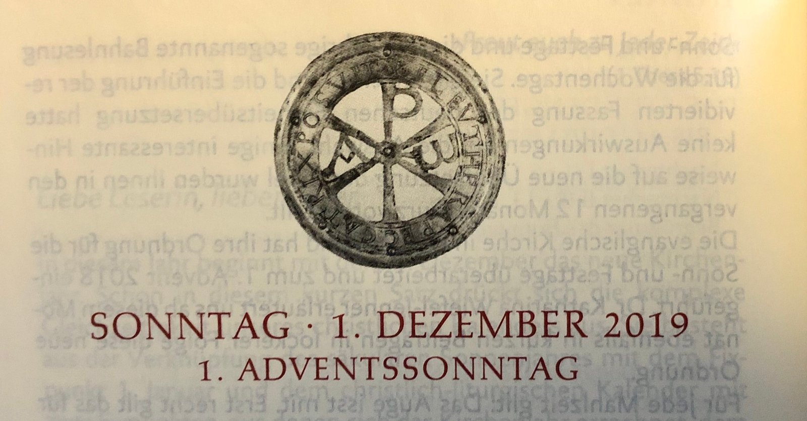 Vorwort: 1. Advent 2019 (c) Gabi Pöge