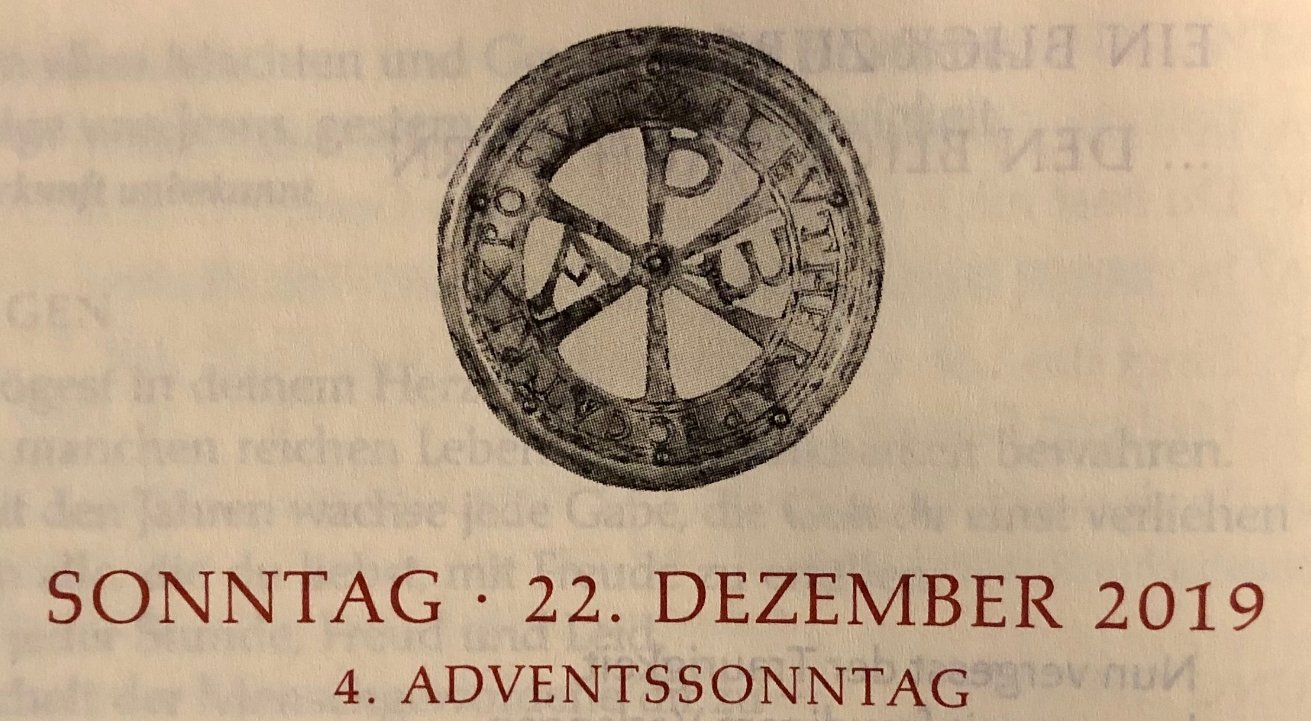 Vorwort zum 4. Advent 2019 (c) Gabi Pöge