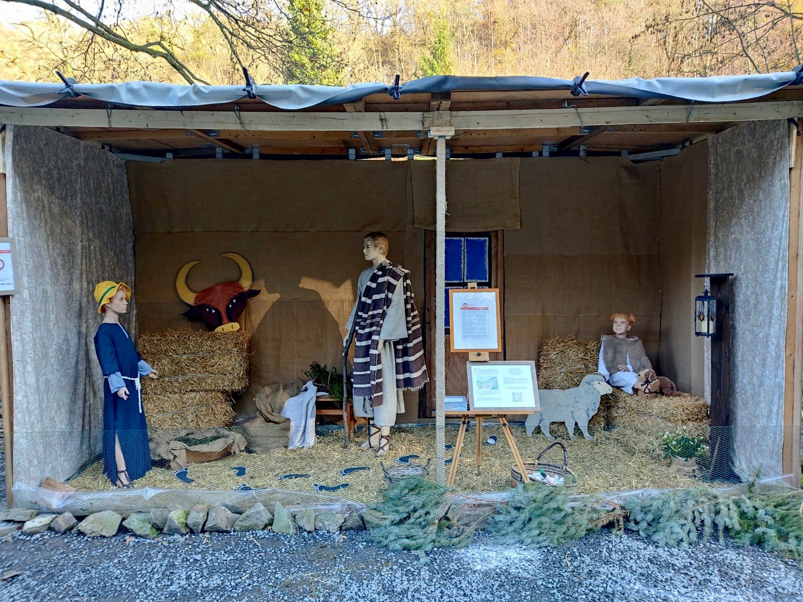 Krippenszene in Seligenthal zum 2. Advent (c) Gabi Pöge