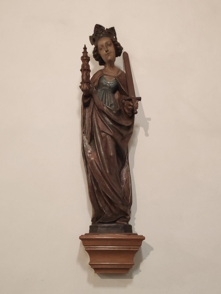 Heilige Barbara in der Kirche Steinenbrück (c) Stefanie Werner