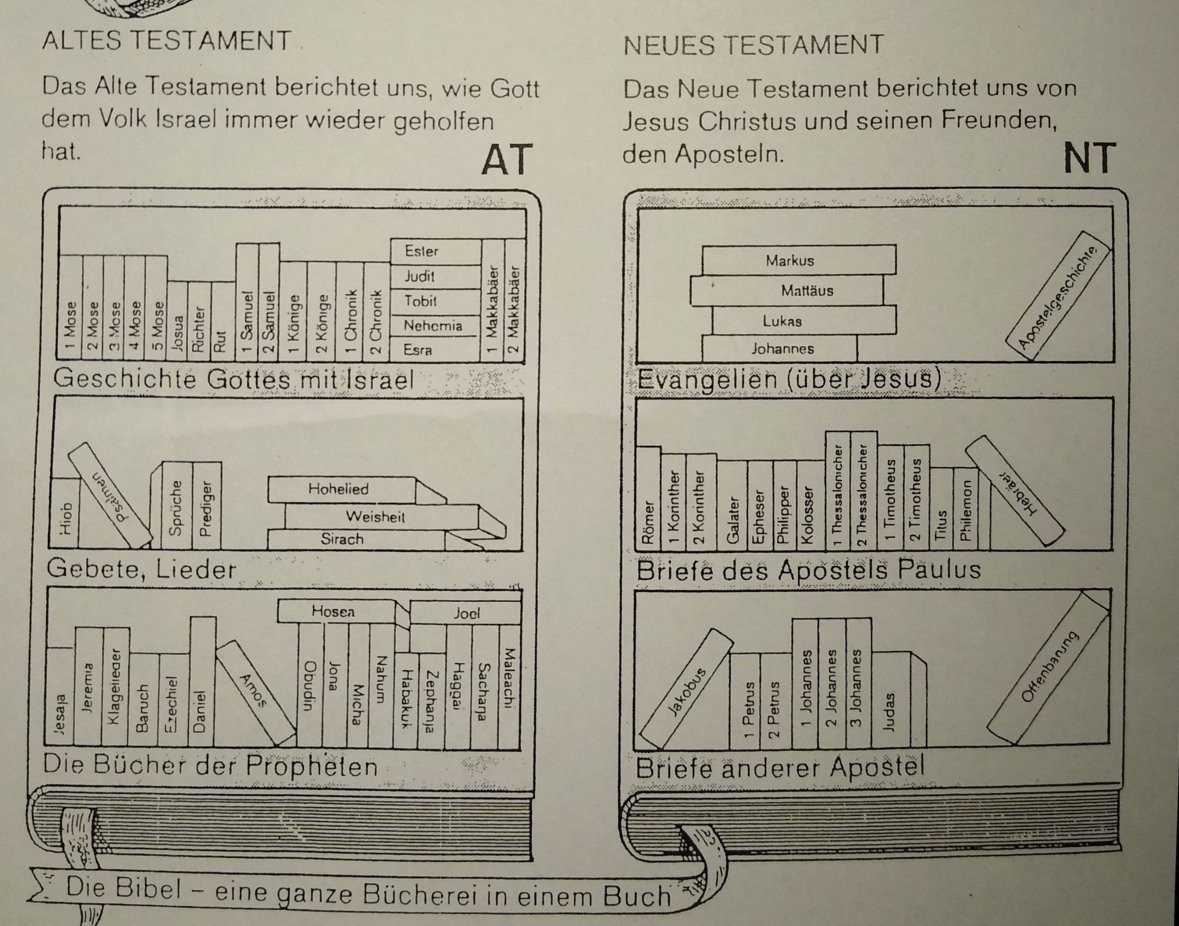 Der Aufbau der Bibel (c) Martina Sedlaczek