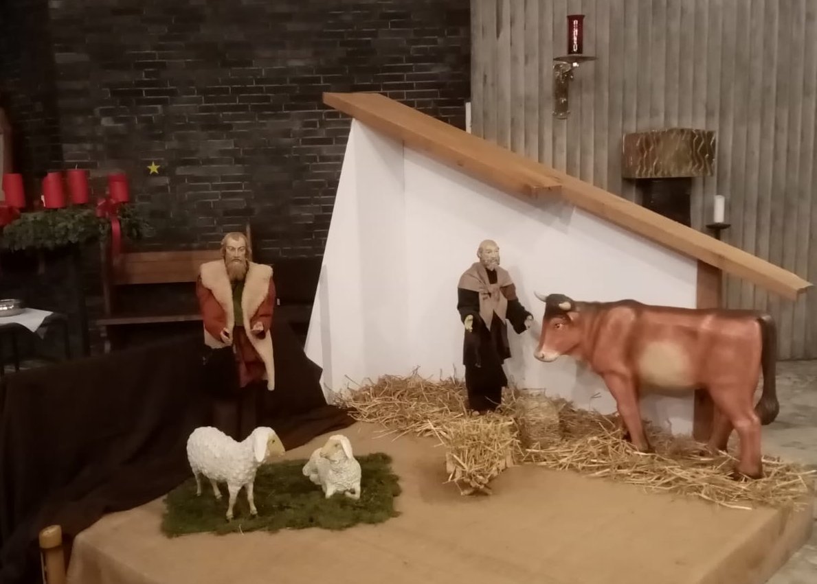 Krippe Krankenhauskapelle 4. Advent (c) Peter Schild