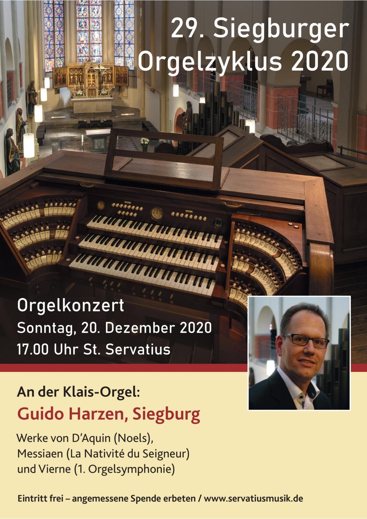 Orgelzyklus am 20. Dezember 2020 (c) Guido Harzen