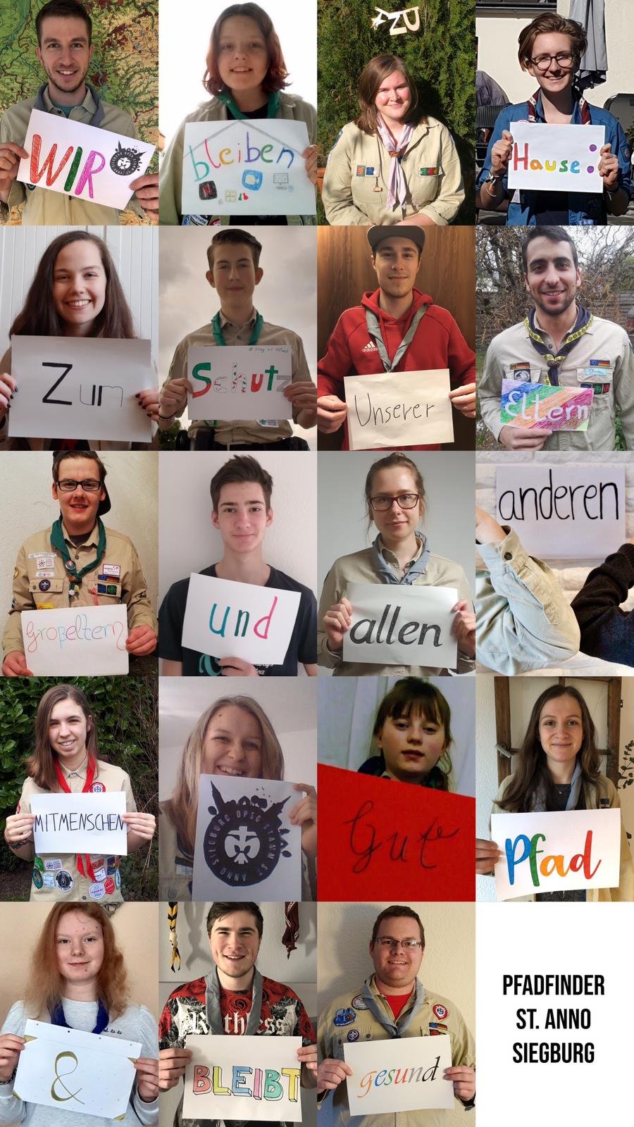 Pfadfinder St. Anno: Wir bleiben zu Hause (c) Pfadfinder St. Anno Siegburg