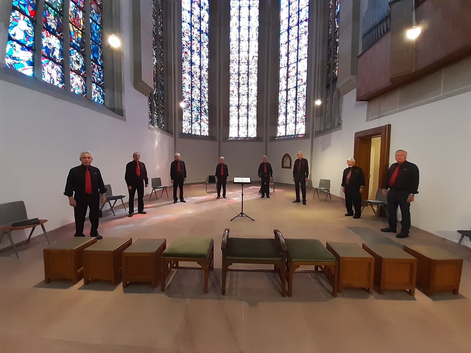 Mitglieder des Schubertbund singen in der Abteikirche (c) Peter Esser jr.
