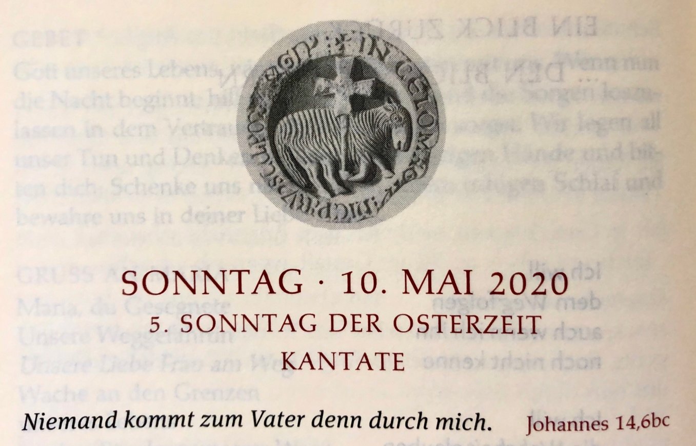 Vorwort des 5. Sonntags der Osterzeit 2020 (c) Gabi Pöge