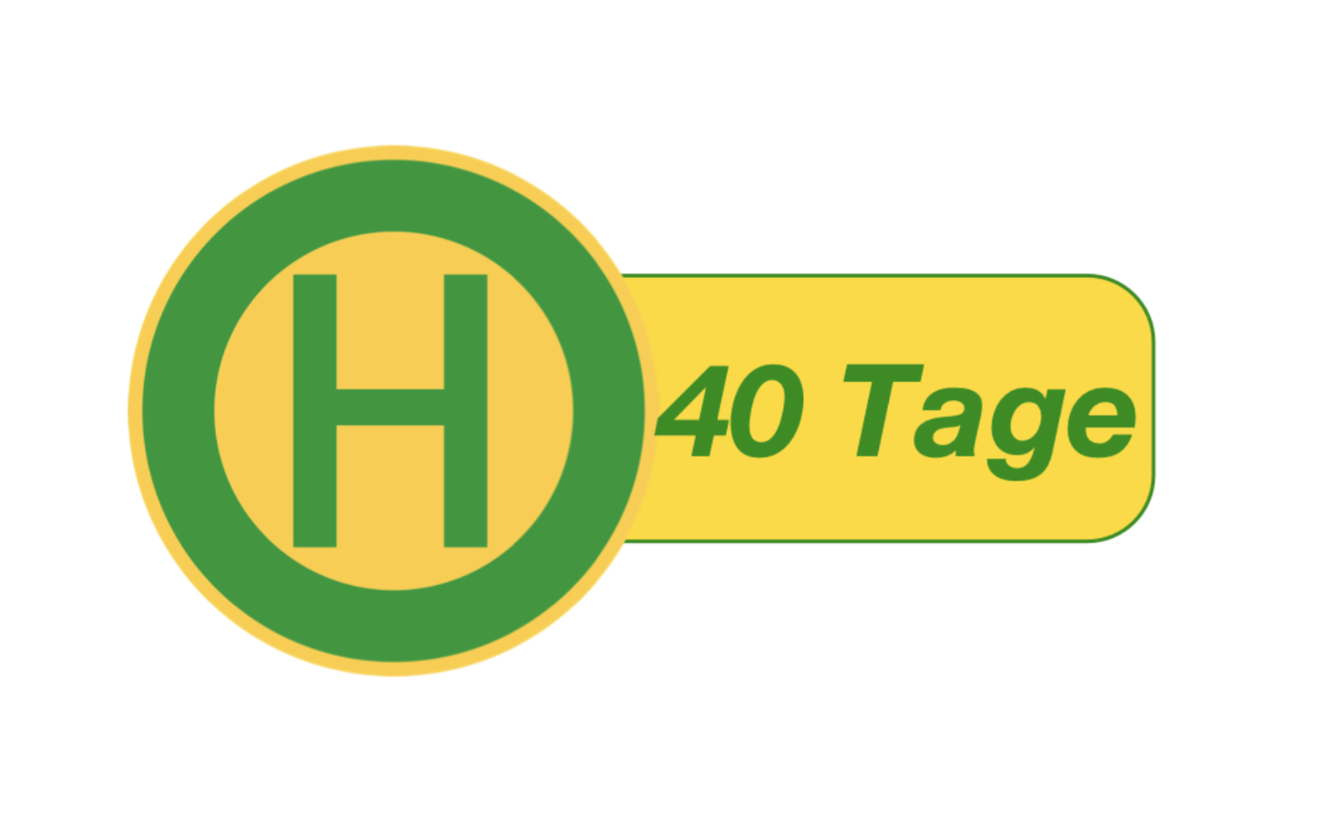 Haltestellenschild: 40 Tage (c) Gabi Pöge