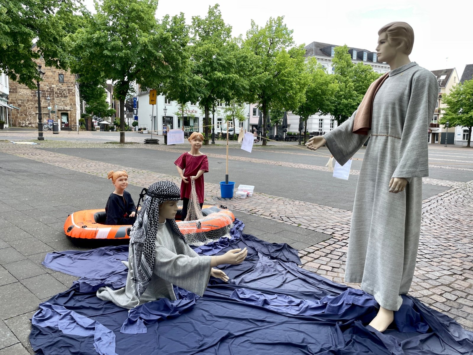 Bibelszene auf dem Markt (c) Gabi Pöge