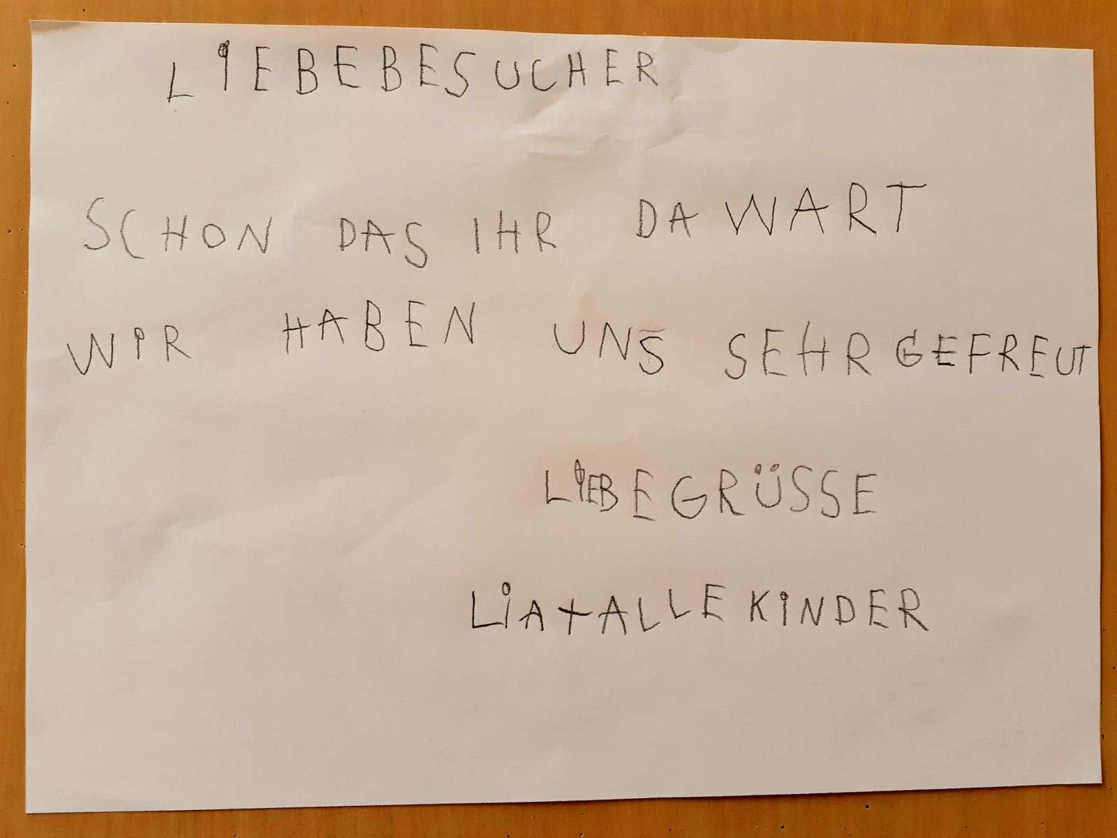 KiTa Liebfrauen: Dank der Kinder (c) L. Kannengießer