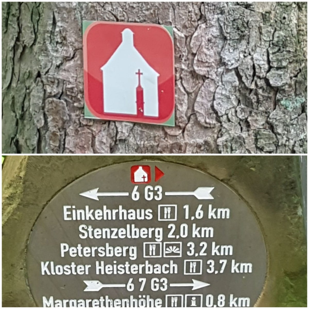 Zeichen Kapelle mit Wegekreuz (c) Andrea Schubert