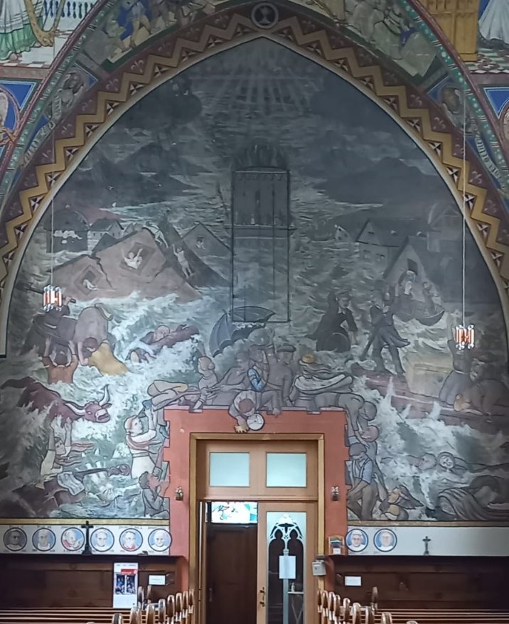 St. Luzia Eschfeld-Wandmalerei (c) Roswitha Kröger