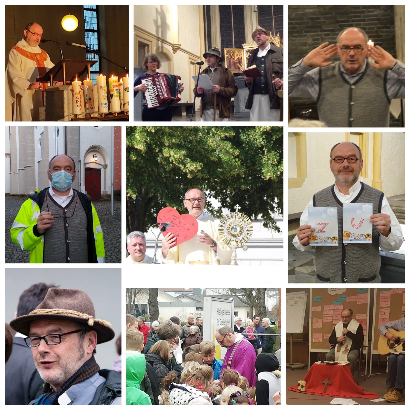 Collage Pfarrer Wahlen in Siegburg (c) Martina Sedlaczek