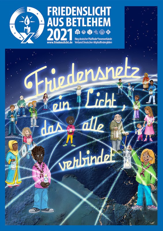 Friedenslicht 2021 Postkarte (c) Friedenslicht