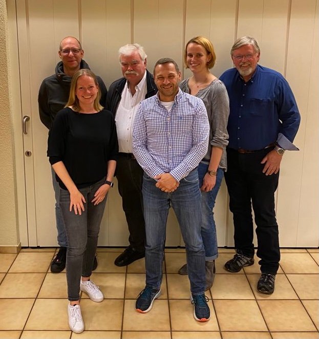 von links nach rechts: Eric Eisenbach, Christina Schmidt, Konrad Strecke, Michael Nuss, Katharina Przibilla, Werner Herkenrath (c) Pfarrverein Braschoß