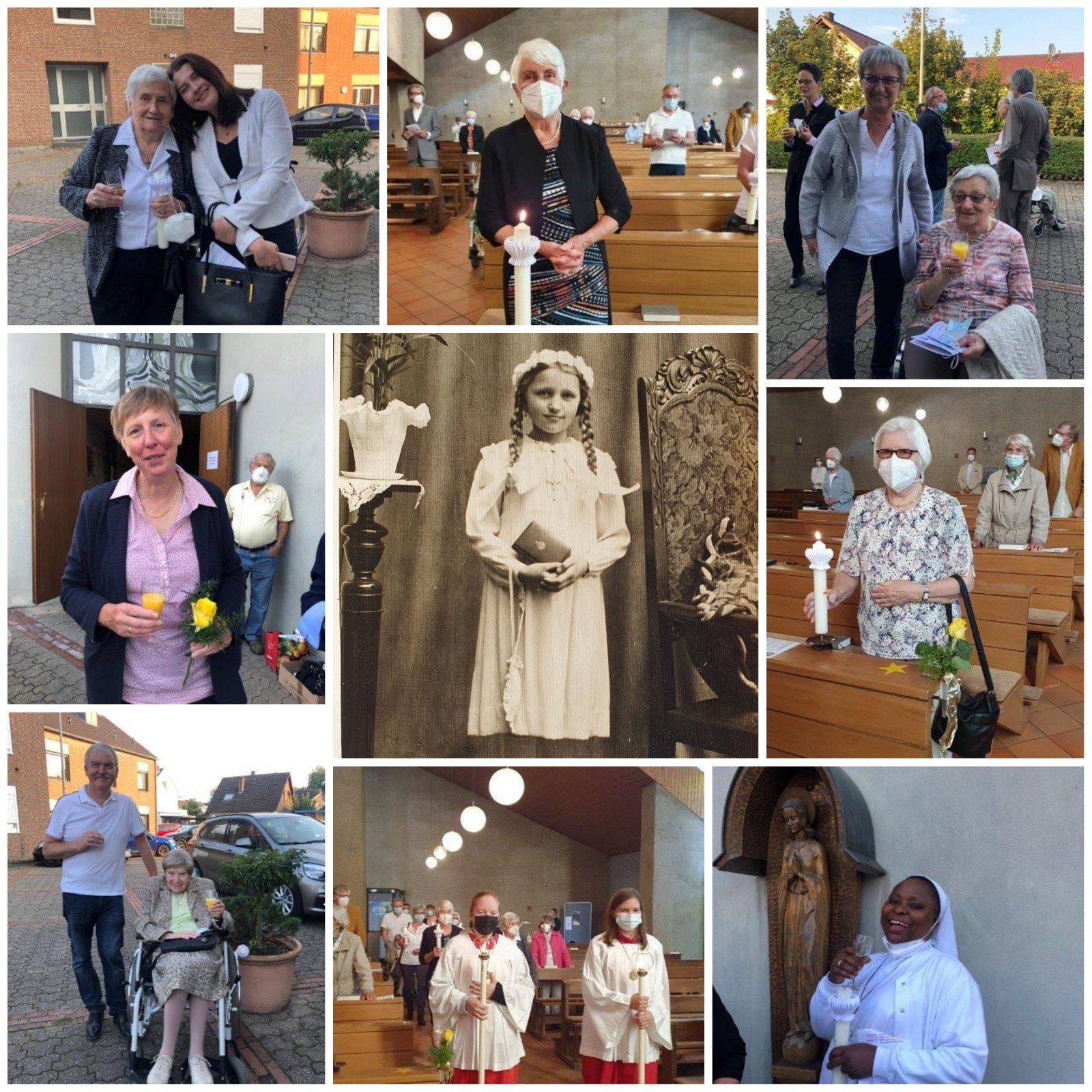 Bildercollage Jubelkommunion Stallberg (c) Uta Köpp und Martina Sedlaczek