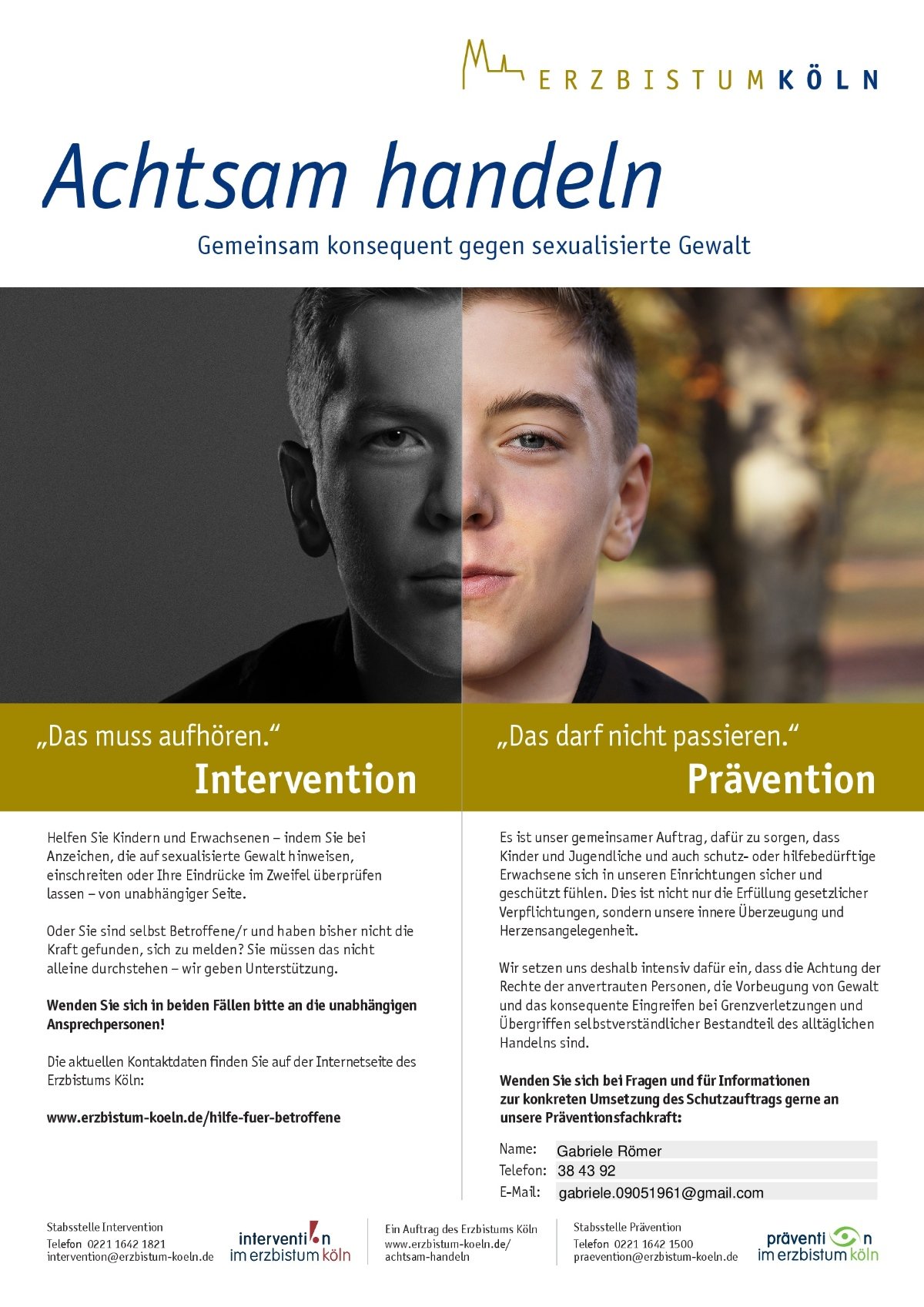 Achtsam haneldn (c) Erzbistum Köln