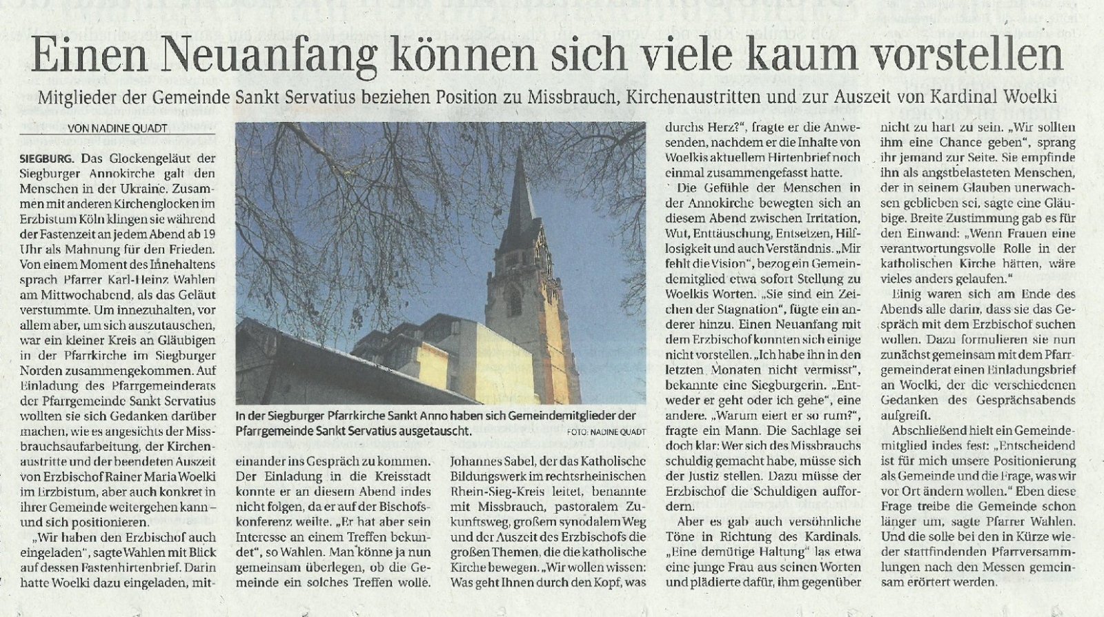 Artikel GA (c) St. Servatius Siegburg