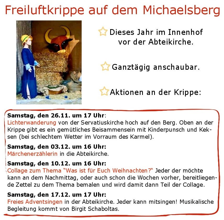 Flyer Freiluftkrippe (c) Gabi Pöge