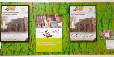 Kita-Kinder machen Bibliotheksführerschein