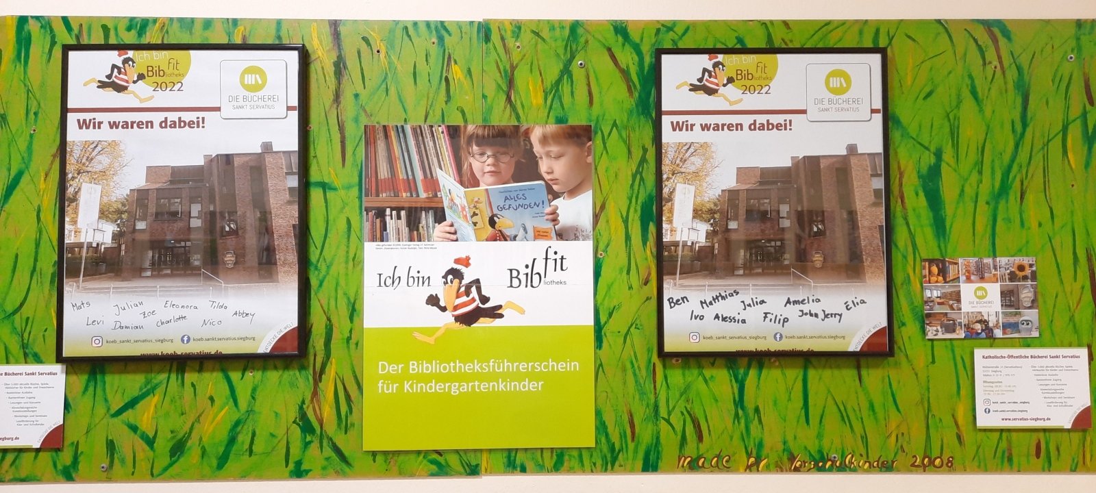 Kita-Kinder machen Bibliotheksführerschein (c) Luzia Kannengießer