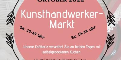 Plakat zum Kunsthandwerkermarkt