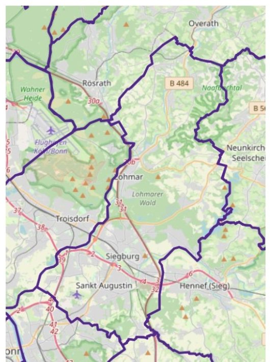 Neue pastorale Einheit Landkarte (c) Erzbistum Köln