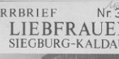 Pfarrbriefe Kaldauen
