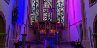 Servatius bunt erleuchtet