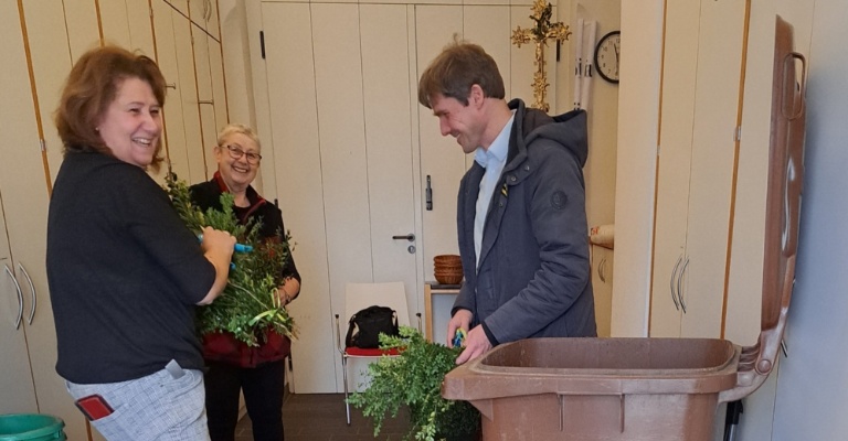 Sankt Servatius Im Hintergrund