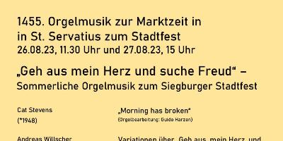 Orgelmusik zum Stadtfest