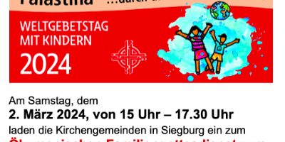 Weltgebetstag für Familien
