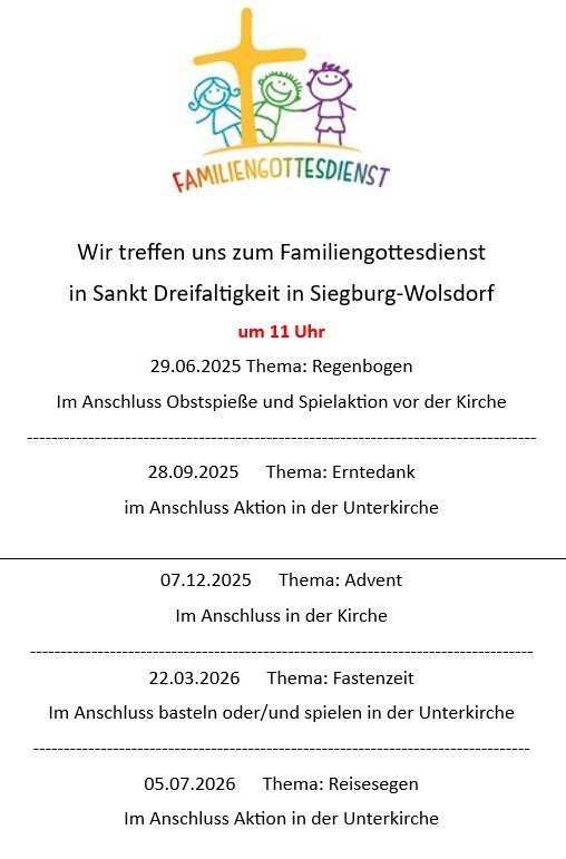 Flyer Familienmessen Wolsdorf 2025-26_1 (c) Carmen Kremser