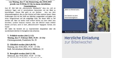 ‎2025 ökum. Bibelwoche - Wenn es Himmel wird - Vorlage für Plakate und Handzettel -  Stan d 13.11.‎1