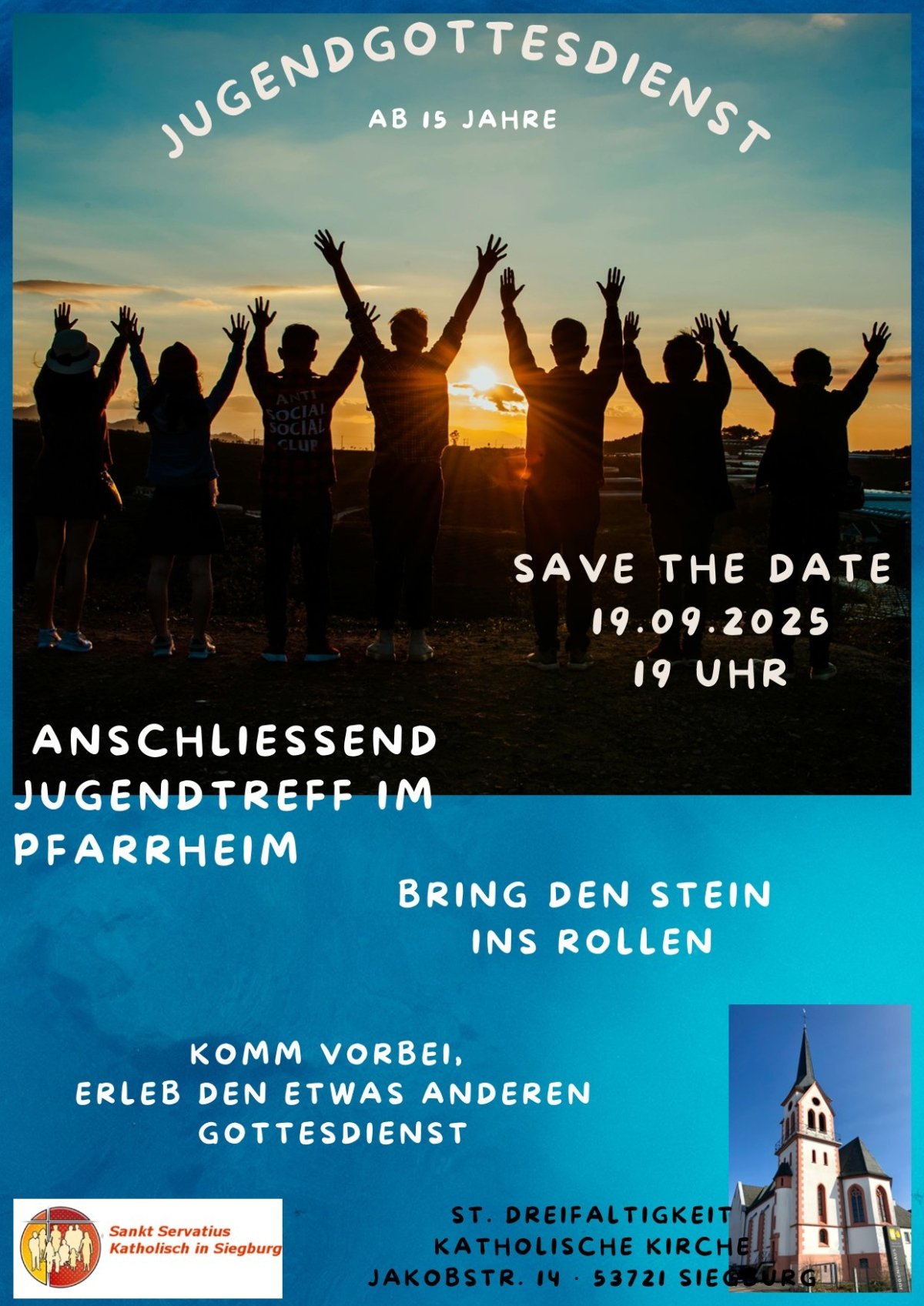 Flyer 190925_Jugendgottesdienst Wolsdorf (c) St. Servatius Siegburg