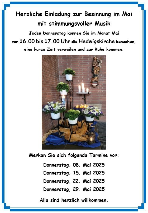 Besinnung am Maialtar (c) Schwarz